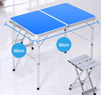 Table de repas pliante extérieure en aluminium, légère et durable, étanche, design moderne personnalisé, idéale pour la salle de sport, le barbecue, l'hôpital - Vente chaude