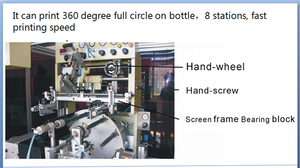 New độ chính xác cao màu duy nhất tự động 8-trạm tốc độ cao màn hình lụa máy in UV máy sấy cho ống nhựa chai - Product Image 5