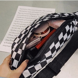 אופנה משובצת חגורה תיק פנאי Crossbody פאני חבילת נשים מותן Bum שקיות - Product Image 6