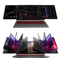 Laptop Workstation Layar Tiga 16 Inci Baru Intel I5 12450H 8GB DDR4 512G NVMe SSD Desain Full Metal US Dual Core Nirkabel