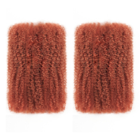 #350 lo zenzero Pre-allungato Afro crespo capelli umani sfuso personalizzato le tue esclusive per acconciatura per Extension Dreadlock