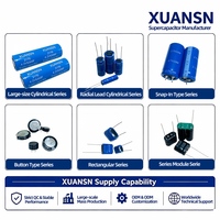 Module de supercondensateur combiné XUANSN 5.5V 1.0F (condensateur Farad) pour équipement de télécommunication