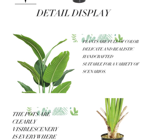 Nhà Máy Bán Buôn Giá Chất Lượng Cao Nhân Tạo Cây Chuối Trong Nhà Giả Nhân Tạo Cây Chuối Cây Bonsai Cho Trang Trí Nội Thất - Product Image 4