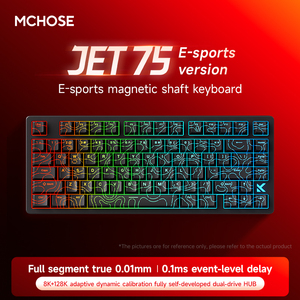 MCHOSE Kailh RGB Backlit Programmable Magnetic Mechanical <b>Keyboard</b> E-sports Game Office Customization Dedicated Wired Low - Product Image 3