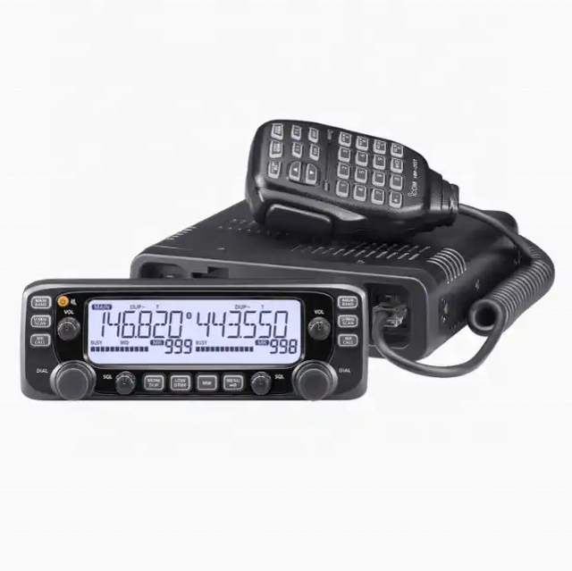 New IC-2730E/A 137-174mhz 400-470Mhz VHF/UHF High Power Dual Segment Dual Display Transceiver 50km Upgraded Car Radio
