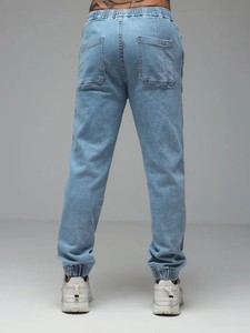 Nuovi <span class=keywords><strong>Jeans</strong></span> da <span class=keywords><strong>Uomo</strong></span> in Denim Ecologico Stile Americano, Gamba Dritta Larga <span class=keywords><strong>con</strong></span> Vita Regolabile, Tendenza High Street - Product Image 6