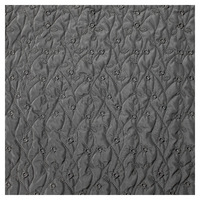Sac matelassé en nylon et coton brodé de créateur pour vêtements en coton pour enfants, avec broderie de cerises roses faite à la main