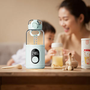 Nouvelle arrivée Chauffe-lait portable en verre sans fil détachable pour bébé Chauffe-biberon pour formule - Product Image 2