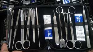 Kit de dissection de luxe en acier inoxydable chirurgical de haute qualité, finition miroir, pour laboratoire de biologie et anatomie - Product Image 6