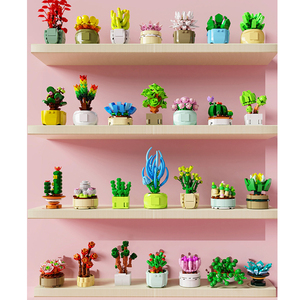 Khối Xây Dựng Sân Vườn Trong Chậu Cây Nhỏ Gạch Hoa Khối Hộp Mù Đồ Trang Trí Quà Tặng - Product Image 2