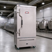 Machine à Cuire le Riz à Gaz Économe en Énergie, 12 Plateaux, GPL/Gaz Naturel, avec Protection Anti-Brûlure à Sec pour Cantines