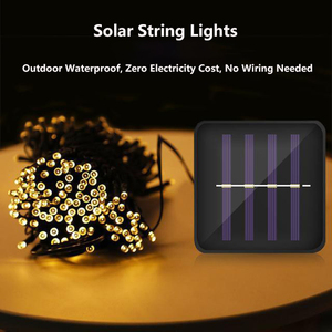 Iluminación LED multicolor al aire libre IP65 Cadena decorativa LED Luz <span class=keywords><strong>de</strong></span> <span class=keywords><strong>Navidad</strong></span> solar para uso residencial - Product Image 3