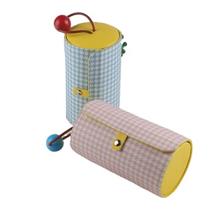 SANJIANG OEM Custom <strong>Jewellery</strong> Organizer Bag 3 Layers Personalised Canvas <strong>Jewellery</strong> <strong>Roll</strong> for Bracelets Earrings Necklace Storage - Product Image 2