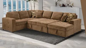 Divani modulari design in stile moda struttura ad angolo tessuto mobili soggiorno divano componibile set letto estensibile