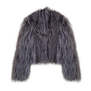 Yr027 chất lượng hàng đầu Ladies bất Mông Cổ Áo Lông Thú chấp nhận tùy chỉnh làm cho Tây Tạng Lamb Jacket rất nhiều màu sắc - Product Image 4
