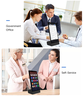 Nouveau 15.6 pouces Android 15 Tablette PC en forme de L Kiosque intelligent Écran tactile POS Tablettes Wi-Fi POE NFC Rj45 Rockchip Restaurant Othering