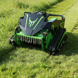 Cortacésped de orugas a gasolina de cuatro tiempos con control remoto, cuchillas en Y, ancho de corte de 55 cm, alta productividad para hierba alta y malas hierbas - Product Image 3