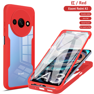 Lichicase 360 độ phía trước trở lại đầy đủ cơ thể bảo vệ bìa cho Redmi A3 trong suốt vỏ điện thoại di động - Product Image 3