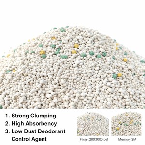 ODM OPM Küçük Parçacıklı Top Şeklinde Toksik Olmayan Kirlilik İçermeyen Yapışmaz Havuz Tozsuz Renkli Bentonit Kedi Kumu 5kg - Product Image 3