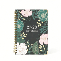 Agenda personnalisé 2027 2028, planificateur quotidien, objectifs hebdomadaires et mensuels, journal de productivité, carnet A5, agenda de bureau pour étudiants