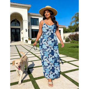 Robes Hawaïennes pour Femmes, Grande Taille, Maxi, Imprimé Floral, Taille Empire, Ample, en Chiffon, Robe de Plage, Robe d'Été, Robe de Soirée Luau - Product Image 4