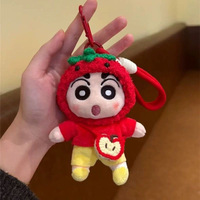 Popular Muñeco de Peluche Colgante de Crayon Shin Chan, Muñeco de Peluche con Disfraz, Colgante para Mochila Estilo Ins, Llavero