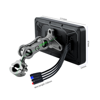 M17B Pantalla IPS HD de 6.25 Pulgadas a Prueba de Agua IP67, Navegación GPS Inalámbrica, Android Auto para Motocicleta, Pantalla Inalámbrica Carplay para Moto