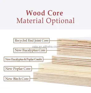 18mm BB/BB, BB/CC Grade peuplier, bois dur, noyau d'eucalyptus contreplaqué commercial pour les meubles