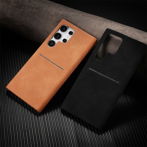เคสโทรศัพท์มือถือหนังแท้สำหรับ Samsung S24 Ultra รุ่นหรูหราแบบกระเป๋าสตางค์พร้อมช่องใส่บัตร สำหรับ Samsung S24 S25 - Product Image 4