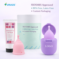 Copa Menstrual Reutilizable de Silicona de Grado Médico 100% Personalizable al por Mayor de Furuize Safety, Copas Menstruales para Mujeres