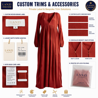 Custom Women Maxi Dress Manufacturer Modest Elegant V Neck Long Sleeve Empire Waist Plus Size for Wholesale Buyers