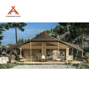 Membrane PVDF permanente Kawagebo Kamp (KK) Luxe 132 ㎡   Tente <span class=keywords><strong>de</strong></span> glamping Safari avec <span class=keywords><strong>salle</strong></span> <span class=keywords><strong>de</strong></span> <span class=keywords><strong>bain</strong></span> privée pour 3-4 personnes - Product Image 4