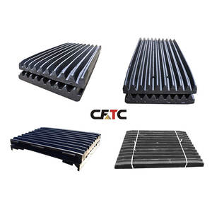 Placa de mandíbula estática de aleación dura de 600*900 750*1060 para trituradora de mandíbulas, piezas de repuesto usadas para minería de mineral - Product Image 1