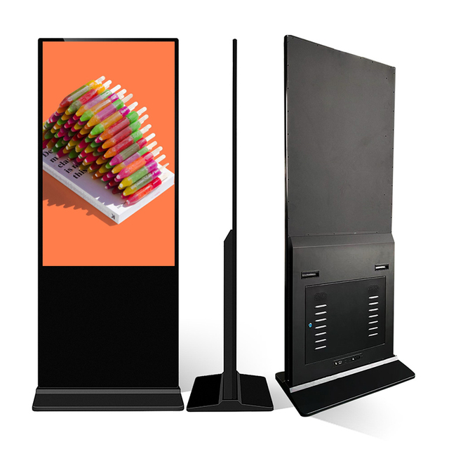 HONGNUO 43 49 55 65 75 85 Inch High Brightness Indoor Floor Stand Touch Screen Lcd Advertising Screen Window Display 1920*1080