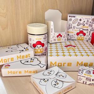 Caja de Papel Kraft para Alimentos con Logotipo Personalizado a <span class=keywords><strong>Precio</strong></span> de Fábrica, Caja de Almuerzo Bento Plegable, Reciclable y Desechable para Llevar - Product Image 3
