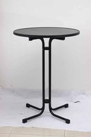 Comptoir de bar de restaurant rond en MDF, table de bistrot classique en métal, mobilier de bar, table pivotante et relevable