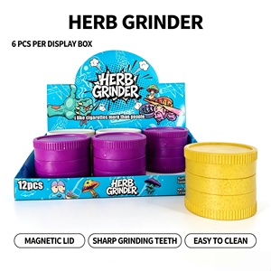 Layer Classic Round <b>Herb</b> Grinder for Accessories Custom Logo Flower Leaf Biodegradable Plastic Grinder - Product Image 1