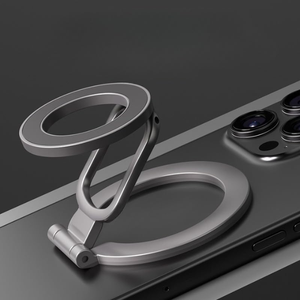 Manyetik Katlanabilir Metal Çinko Alaşımlı Telefon Askıları Tutucu Özel Masaüstü Montaj Parmak Çubuğu Manyetik Telefon Tutucu Telefon Kılıfı için - Product Image 5