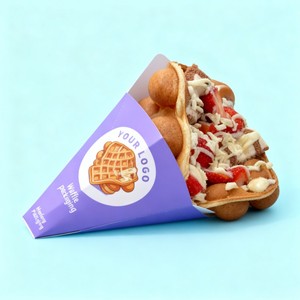 Boîte en papier pour étagère en crêpe écologique en gros, logo imprimé en couleur, boîte d'emballage pour biscuits, crêpes, boîte à pizza recyclable - Product Image 4