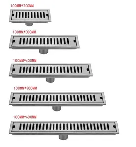 채널 바닥 트랩 선형 샤워 깔때기 배수 SUS304 욕실 샤워 광장 바닥 드레인