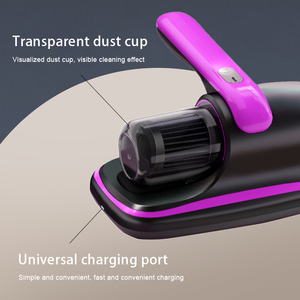 Aspirateur portable sans fil pour voiture, anti-acariens, rouge et noir, alimenté par batterie, nettoyeur portatif pour le nettoyage intérieur des voitures - Product Image 3