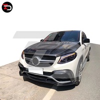 Kit carrosserie carbone style B à prix d'usine avec lèvre avant, diffuseur arrière et spoiler pour GLE Coupé W166 GLE350 GLE450