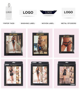 Conjunto de Lencería Sexy con Tirantes, Tallas Grandes 3XL-4XL, Diseño de Puntos Negros, Malla, 4 Tirantes, Broche Metálico, Liga y Braguita - Product Image 6