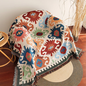 Housse de canapé imprimée style bohème, motif géométrique, lavable, type coussin, en tissu mélangé, pour chaise individuelle - Product Image 5