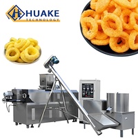 Ligne d'extrusion de snacks aux anneaux de poulet pour la fabrication d'anneaux de céréales croustillants avec saveur réglable