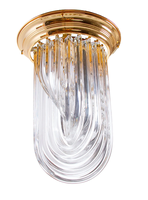 Plafonnier moderne du milieu du siècle en verre de Murano, lustre sculptural italien pour entrée, chambre et décoration de villa
