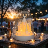 Lampe de table LED en plastique N-Concept pour Noël, base en plastique, décoration festive de Noël, lampe de table
