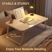 Support portable pour ordinateur portable/tablette AOR réglable, multifonctionnel, pliable, moderne, couleur personnalisée, MDF, logo personnalisé pour la chambre à coucher