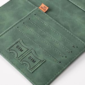 Porte-passeport en cuir PU avec logo personnalisé, design RFID, avec emplacements pour cartes - Product Image 6