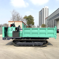 Neuankömmling Bau Garten 5 Tonnen Muldenkipper Hand Push Mini Crawler Dumper Crawler Hydraulischer 4x4 Mini Dumper Truck